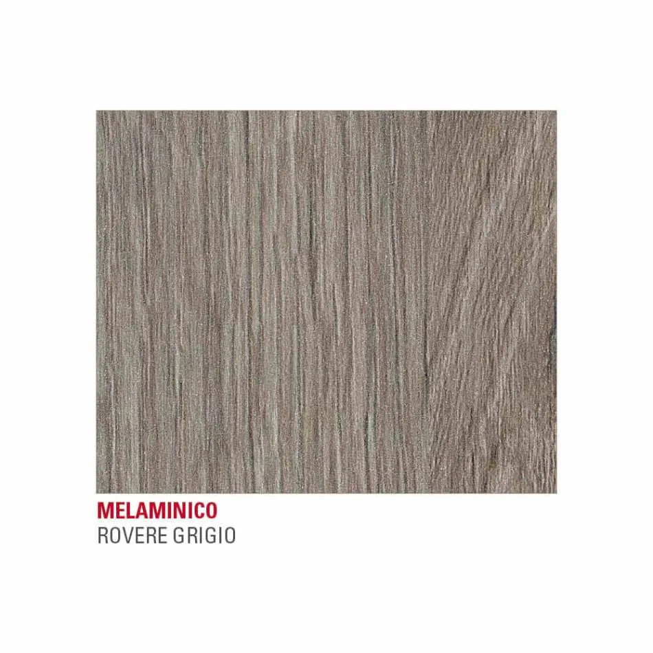 Køkkenbord med melaminplade og metalbund fremstillet i Italien - Spilla Viadurini