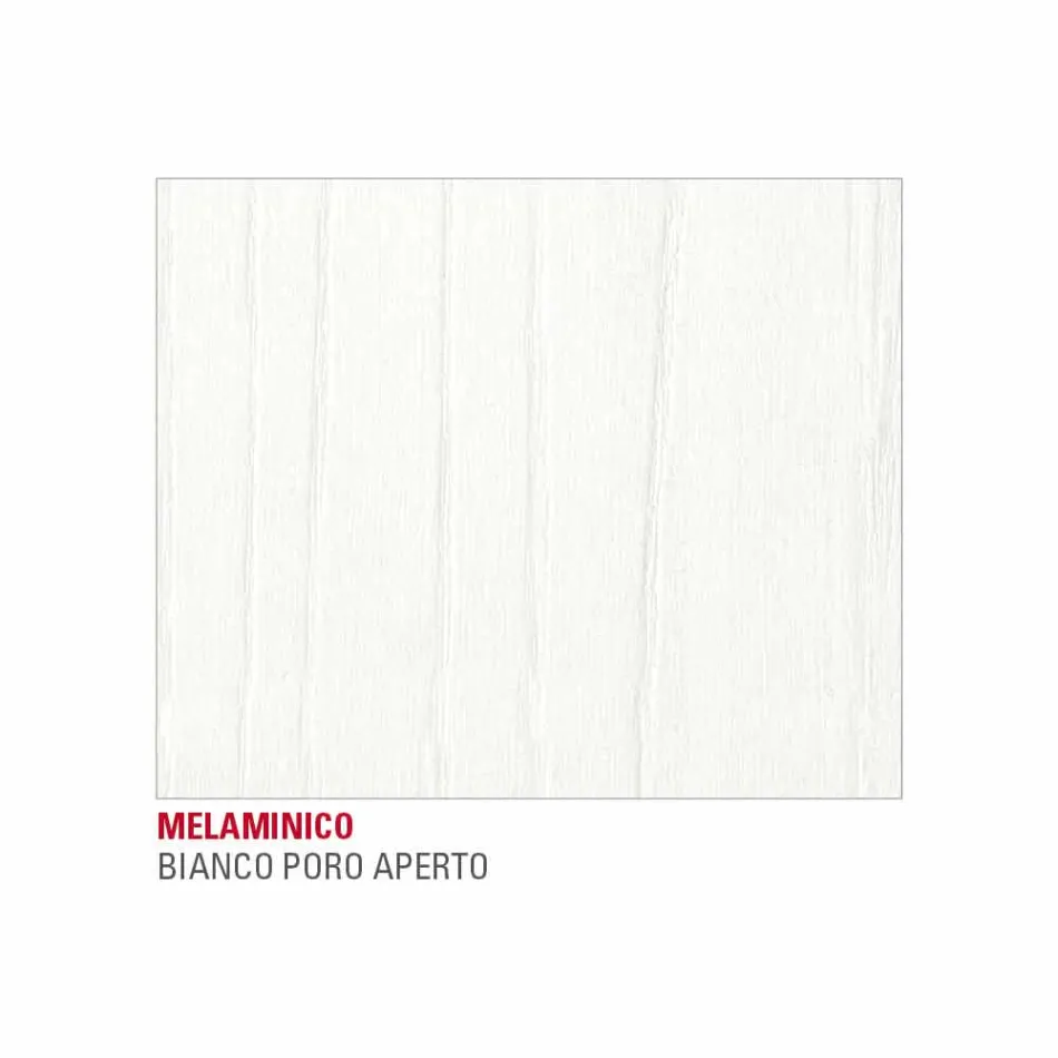 Køkkenbord med melaminplade og metalbund fremstillet i Italien - Spilla Viadurini