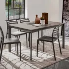 Køkkenbord med melaminplade og metalbund fremstillet i Italien - Spilla Viadurini