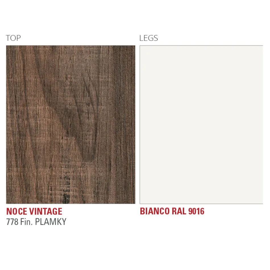 Køkkenbord i HPL med Fine Made in Italy Metal Base - Pinocchio Viadurini