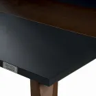 Mdf køkkenbord med massiv træindsats lavet i Italien - Tusco Viadurini