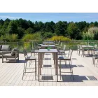 Firkantet stangbord i malet metal fremstillet i Italien - Cuba Viadurini