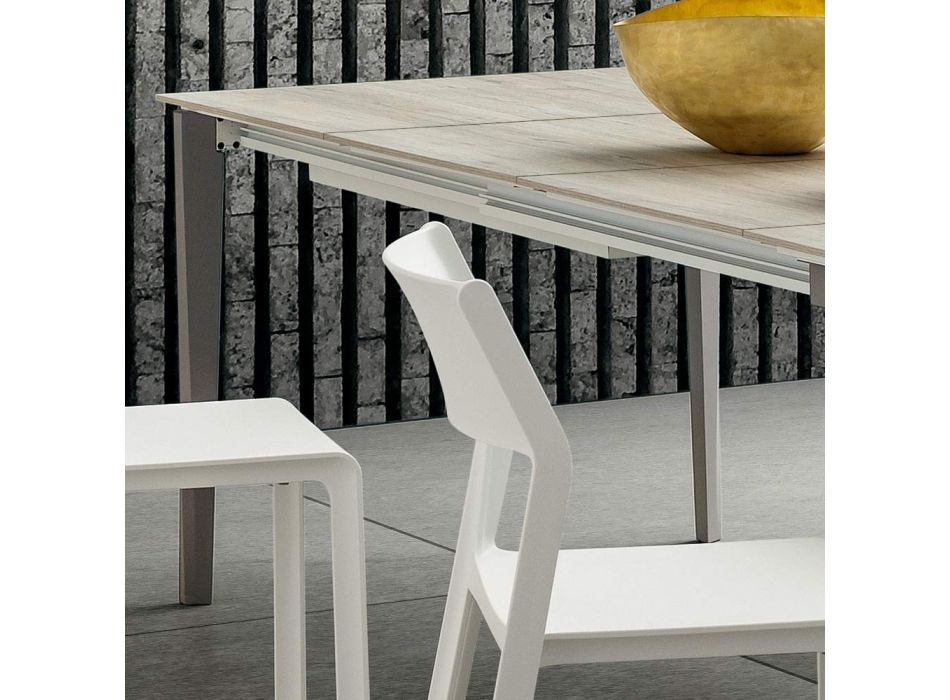 Udtrækkeligt køkkenbord op til 240 cm i HPL Made in Italy - Fantastisk Viadurini