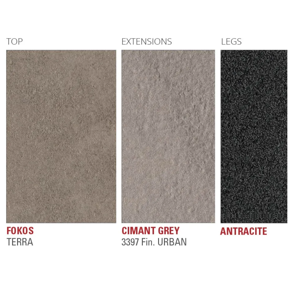 Udtrækkeligt køkkenbord i Fin Laminam Keramik Fremstillet i Italien - Efisto Viadurini