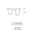 Fast metal køkkenbord og træplade lavet i Italien - Bastiano Viadurini