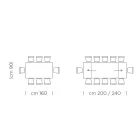 Fenix Køkkenbord Kan forlænges op til 300 cm Lavet i Italien - Grotta Viadurini
