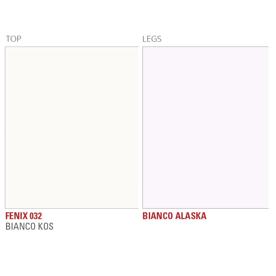 Køkkenbord i Fenix og hvidmetal af kvalitet Made in Italy - Carlino Viadurini