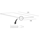 Køkkenbord i Fenix og hvidmetal af kvalitet Made in Italy - Carlino Viadurini