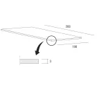 Køkkenbord i Fenix og hvidmetal af kvalitet Made in Italy - Carlino Viadurini