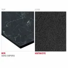 Hpl køkkenbord med antracitmetalfod lavet i Italien - Aresto Viadurini