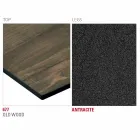 Hpl køkkenbord med antracitmetalfod lavet i Italien - Aresto Viadurini