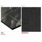 Hpl køkkenbord med antracitmetalfod lavet i Italien - Aresto Viadurini