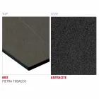 Hpl køkkenbord med antracitmetalfod lavet i Italien - Aresto Viadurini