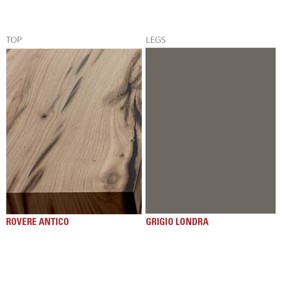 Køkkenbord i træ og metal Fremstillet i Italien, høj kvalitet - Dotto Viadurini