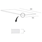 Køkkenbord i træ og metal Fremstillet i Italien, høj kvalitet - Dotto Viadurini