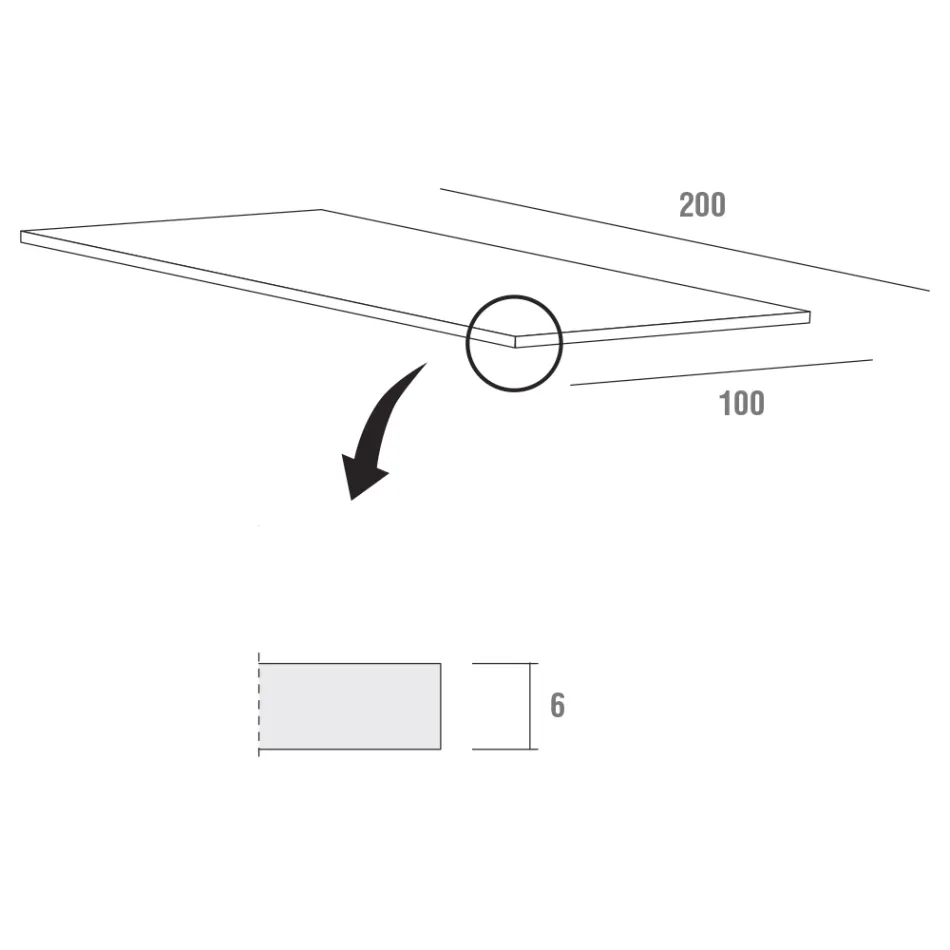 Køkkenbord i træ og metal Fremstillet i Italien, høj kvalitet - Dotto Viadurini