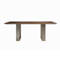 Massivt træ køkkenbord og jernben lavet i Italien - Pegasus