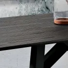 Køkkenbord i MDF og metal lavet i Italien, Wilmer Viadurini