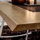 Køkkenbord i højkvalitets afbarket træ lavet i Italien - Pinocchio Viadurini