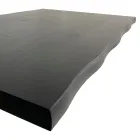 Moderne køkkenbord i fineret træ og stål lavet i Italien - Grotta Viadurini