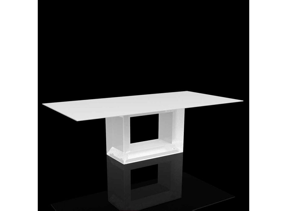 Udendørs bord 200x100 cm Vela af Vondom, i polyethylenharpiks Viadurini