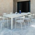 Udendørsbord, der kan forlænges til 250 cm i Metal Made in Italy - Beverly