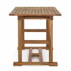 Udvideligt udendørs bord Op til 160 cm i Acacia Wood - Cloud Viadurini