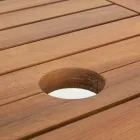 Udvideligt udendørs bord Op til 160 cm i Acacia Wood - Cloud Viadurini