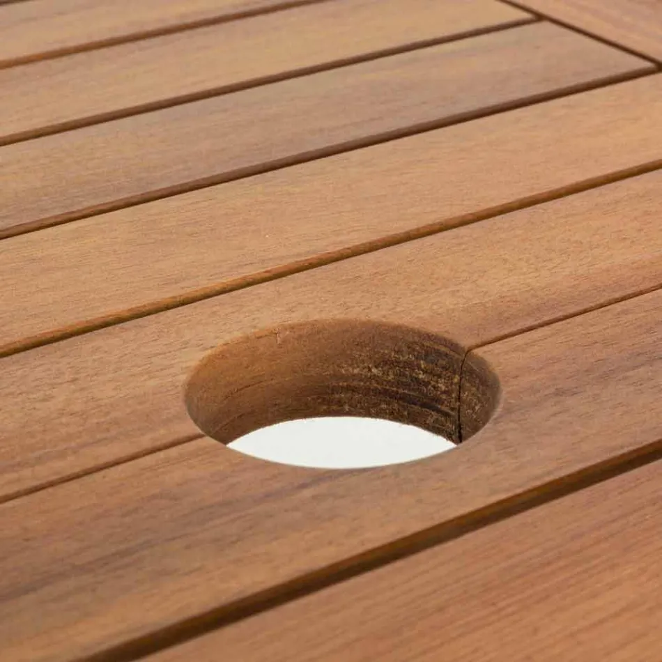 Udvideligt udendørs bord Op til 160 cm i Acacia Wood - Cloud Viadurini