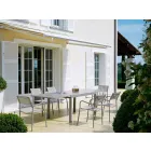 Udvideligt udendørs bord Op til 280 cm i metal Fremstillet i Italien - Dego Viadurini