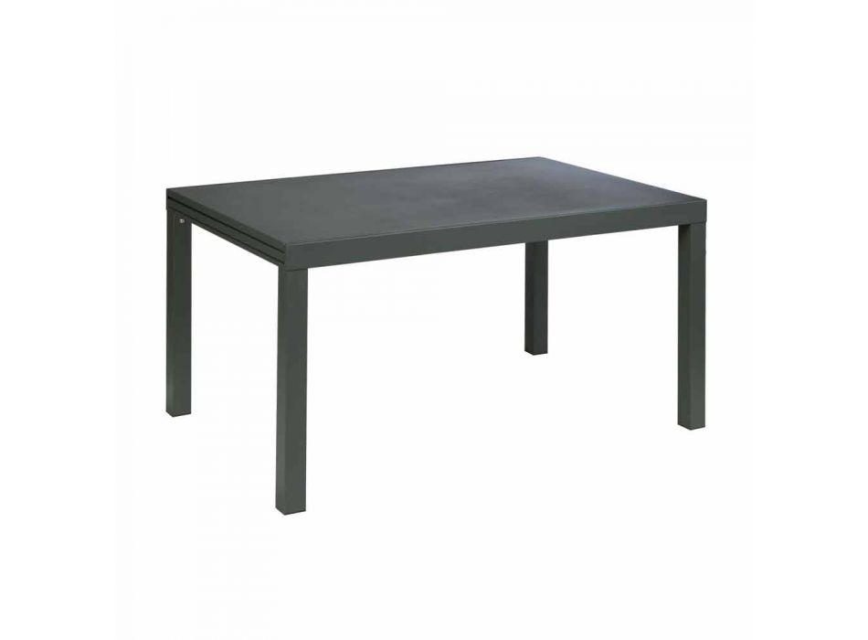 Udvideligt udendørs bord Op til 280 cm i metal Fremstillet i Italien - Dego Viadurini