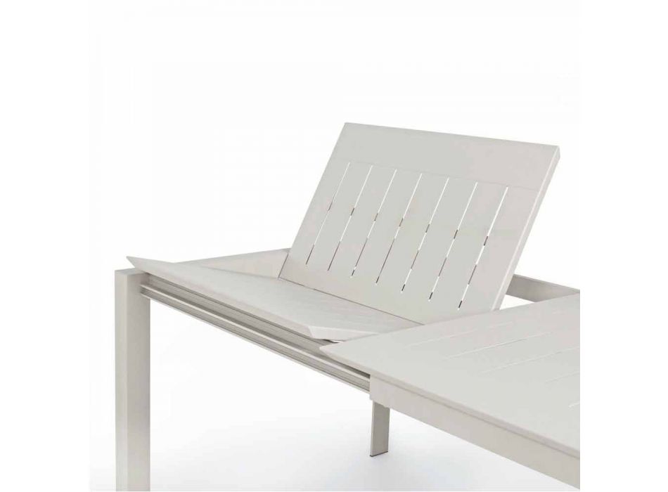 Udvideligt udendørs bord i Homemotion af moderne design i aluminium - Casper Viadurini