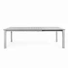 Udvideligt udendørs bord i Homemotion af moderne design i aluminium - Casper Viadurini