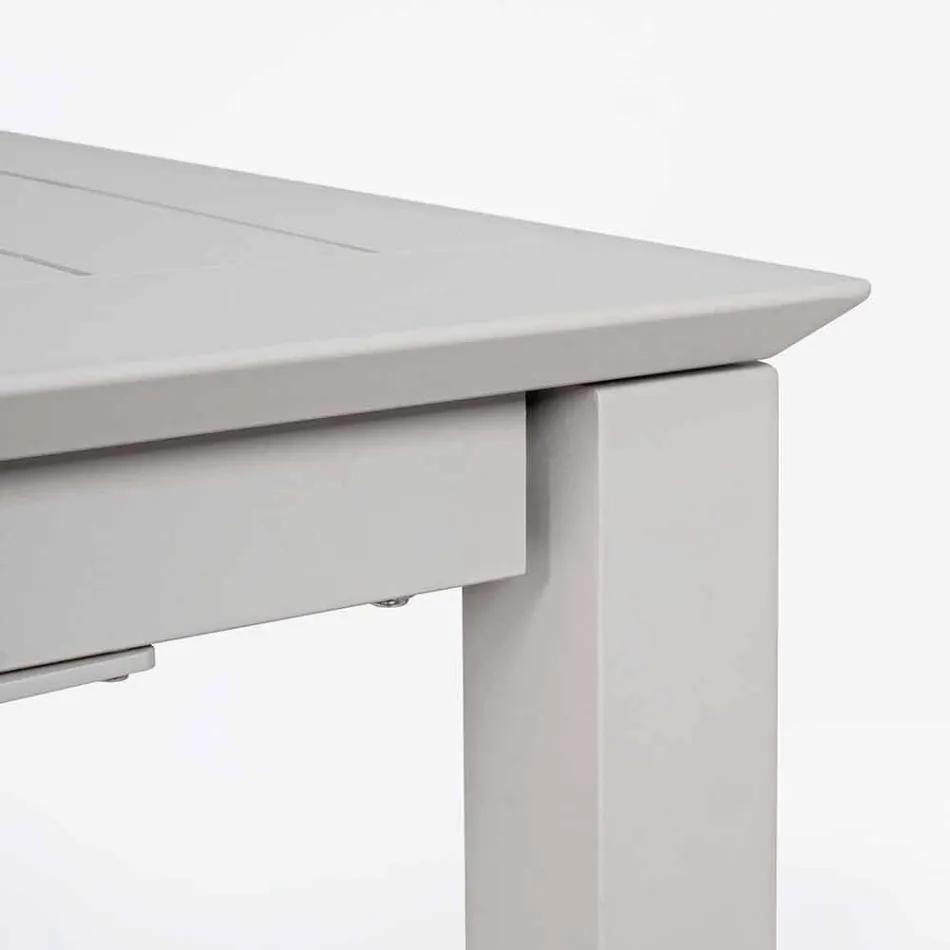 Udvideligt udendørs bord i Homemotion af moderne design i aluminium - Casper Viadurini