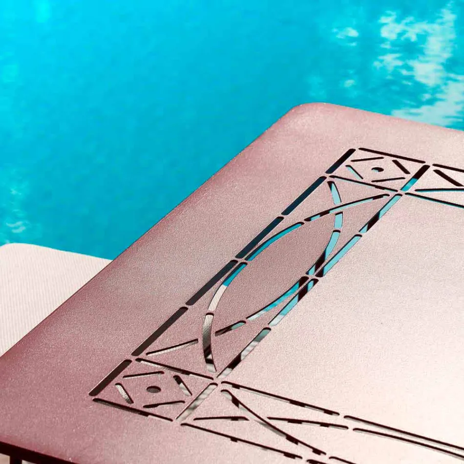 Håndværker udendørs bord i malet jern fremstillet i Italien - Zagato Viadurini