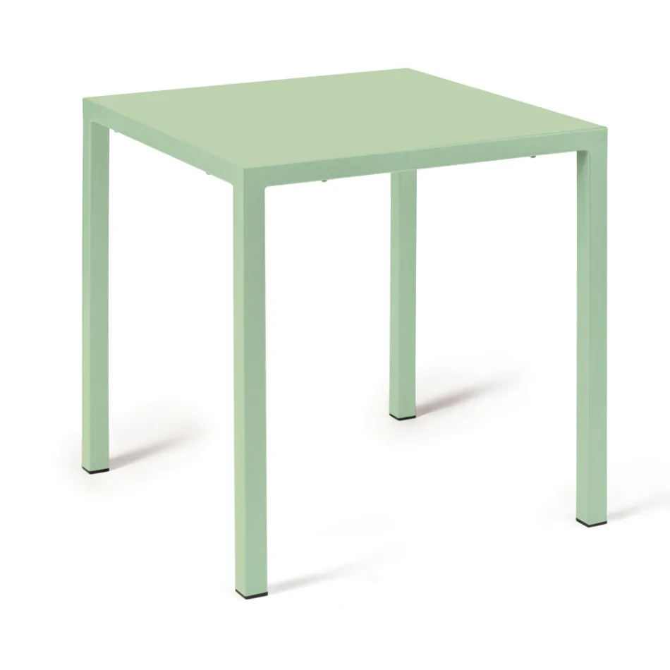Udendørs bord med galvaniseret stålkonstruktion lavet i Italien - Azul Viadurini