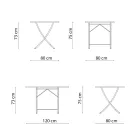 Udendørsbord i galvaniseret stål fremstillet i Italien - Blair Viadurini
