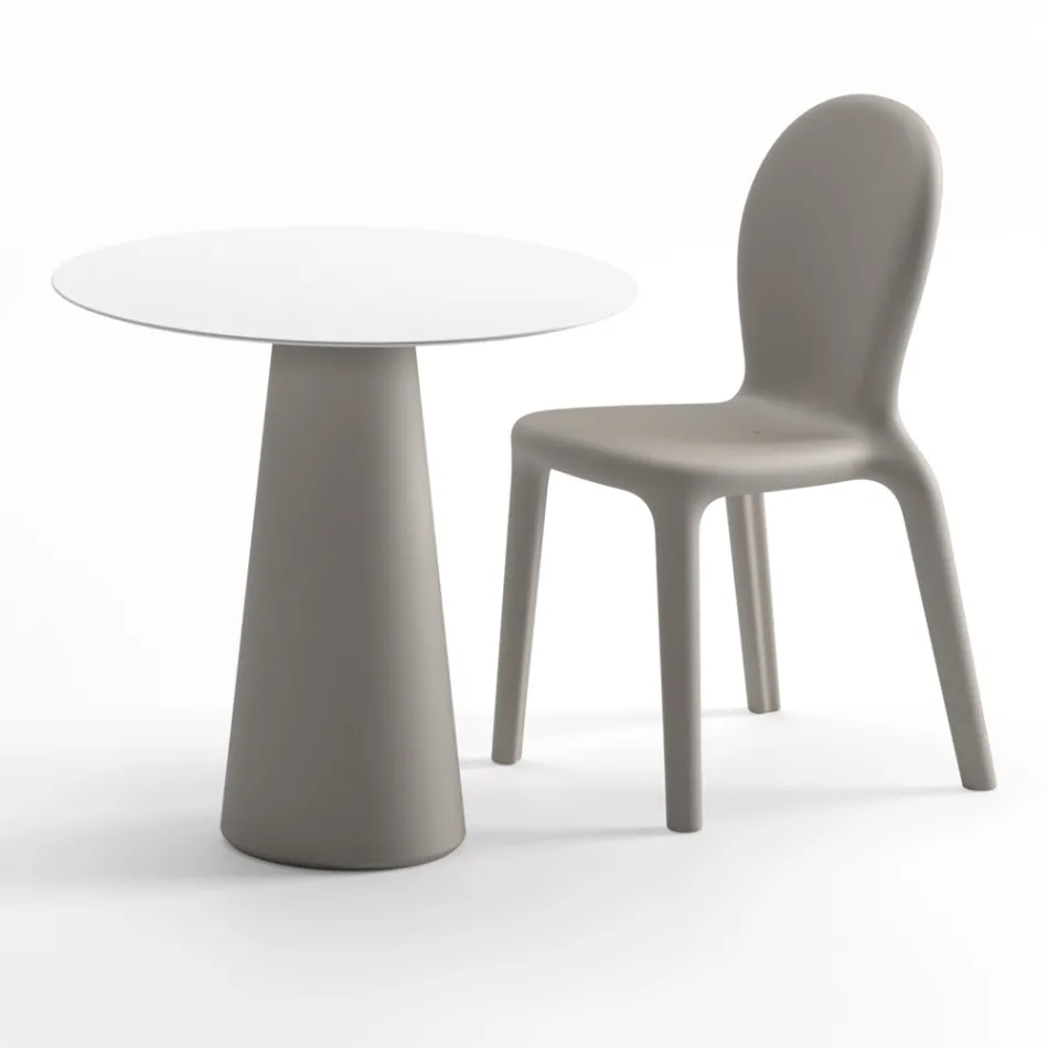 Moderne udendørsbord i Hpl og mat polyethylen Fremstillet i Italien - Forlina Viadurini