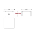 Udendørs bordplade Hpl eller keramik lavet i Italien - Plinto af Varaschin Viadurini