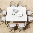 Udendørs bordplade Hpl eller keramik lavet i Italien - Plinto af Varaschin Viadurini