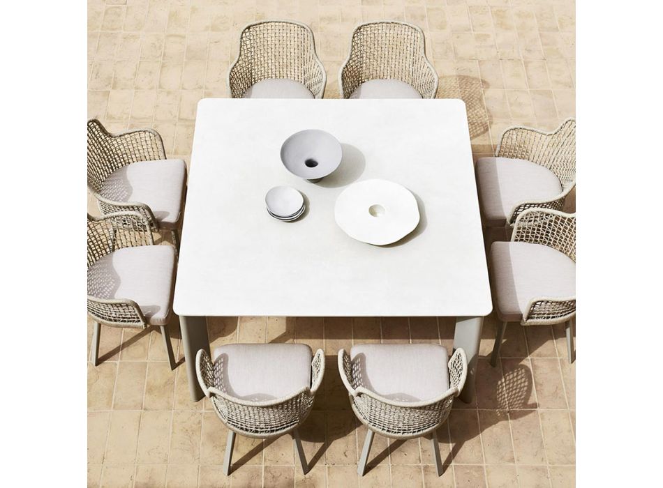 Udendørs bordplade Hpl eller keramik lavet i Italien - Plinto af Varaschin Viadurini