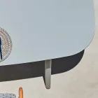 Varaschin Ellisse design udendørs bord i farvet aluminium Viadurini