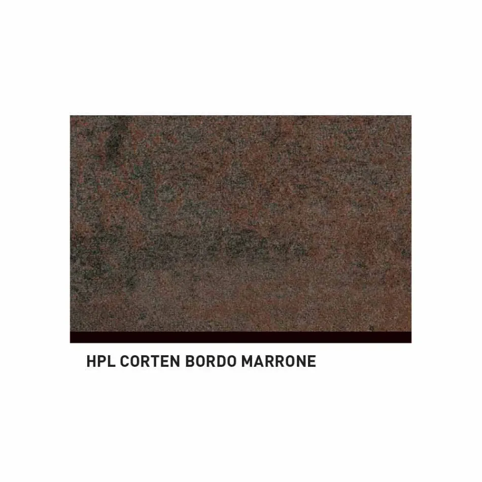 Varaschin Ellisse design udendørs bord i farvet aluminium Viadurini