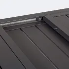 Udtrækkeligt havebord op til 240 cm i hvid eller taupe aluminium - Franz Viadurini