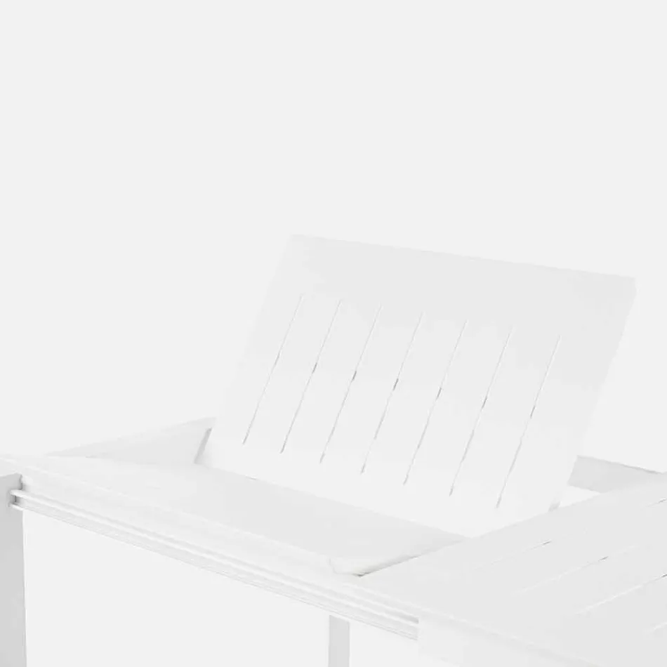 Udtrækkeligt havebord Op til 240 cm i Aluminium Homemotion - Pemberton Viadurini