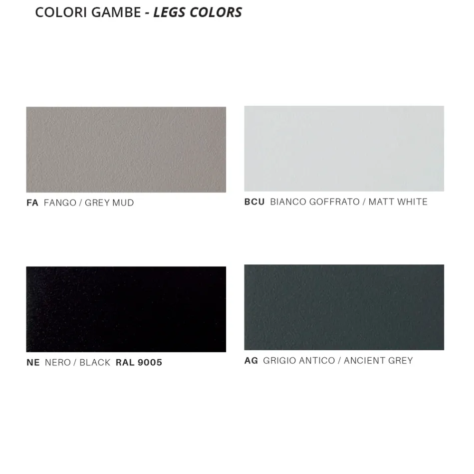 Havebordssokkel i galvaniseret stål med HPL-plade lavet i Italien - Brienne Viadurini