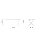 Havebord i galvaniseret stål Fremstillet i Italien - Blair Viadurini