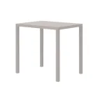 Rektangulært havebord i galvaniseret stål lavet i Italien - Azul Viadurini