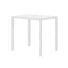 Rektangulært havebord i galvaniseret stål lavet i Italien - Azul Viadurini