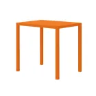 Rektangulært havebord i galvaniseret stål lavet i Italien - Azul Viadurini